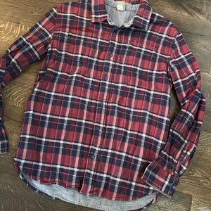 Boys  Red and Blue Plaid‎ Shirt Rumi & Ryder Large 12-14 Button up
